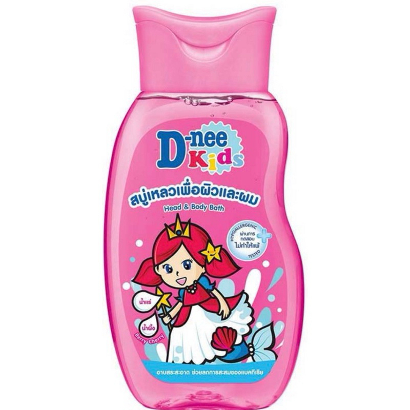 D-nee Kids สบู่เหลวเพื่อผิวและผม Head & Body Bath 200ml.