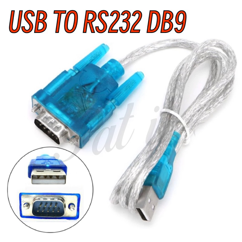 USB To RS232 RS-232(DB9) Serial Cable Standard Adapter Converter (DB9 ตัวผู้)