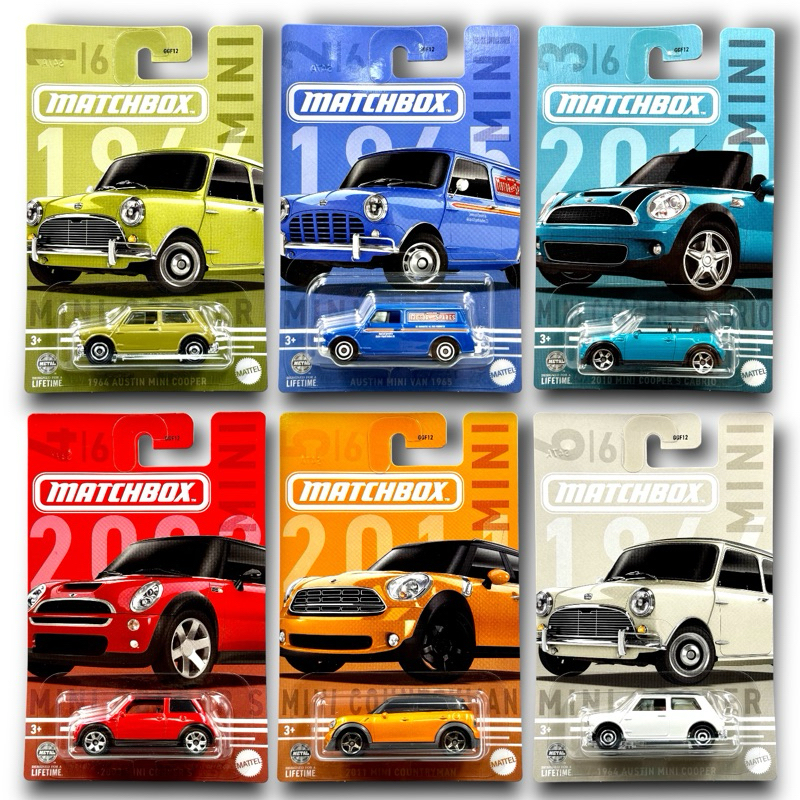 Matchbox | Set Austin Mini , Mini Cooper สเกล 1:64