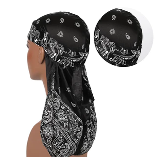 ผ้าโพกหัว ดูแร็ก ชาวแก๊งค์ สายฝอ ช/ญ Durag hiphop gangster unisex turban, headwrap. (พร้อมส่งจากไทย)
