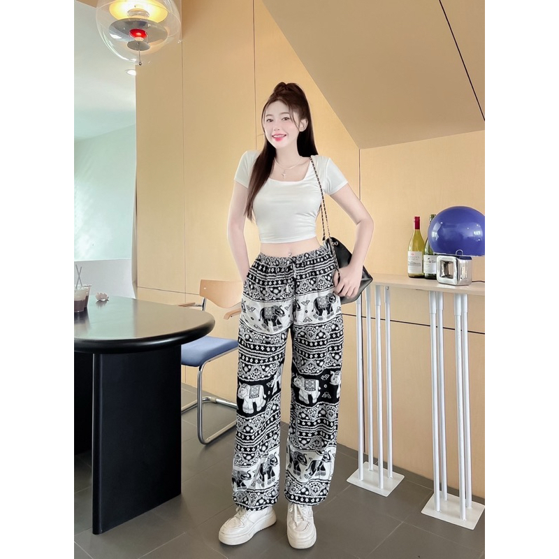 🐘🥰❤️ꫛꫀꪝ  c o ll e c t i o n  🐘❤️🥰คอลใหม่มาแล้วนะคะ set 2 ชิ้น ลายช้าง ใครยังไม่มีต้องรีบแล้วนะคะงานผ