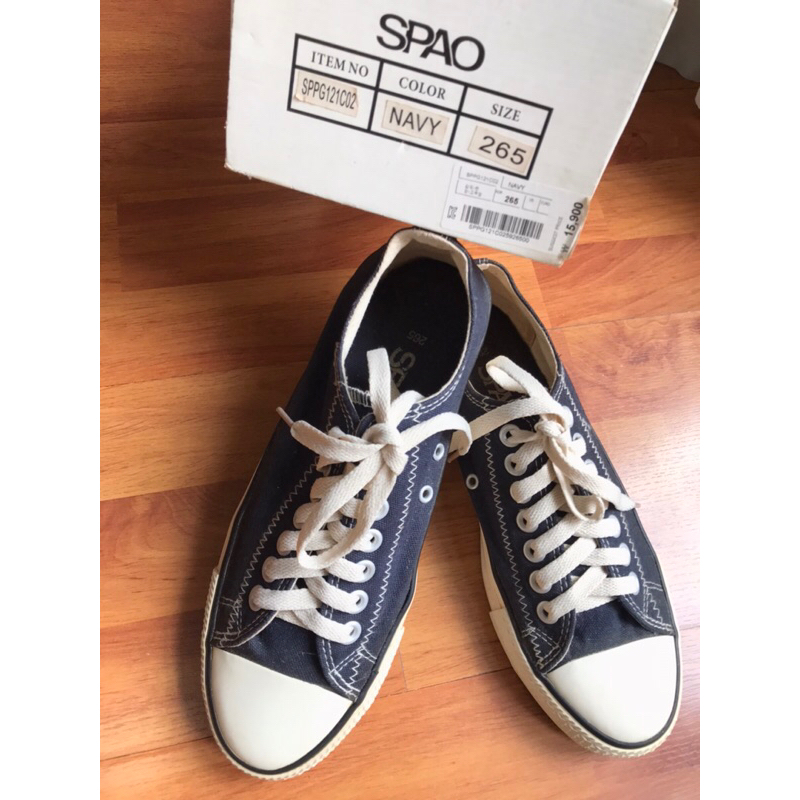 รองเท้าผ้าใบ [SPAO] unisex ของแท้ สี navy พร้อมกล่อง