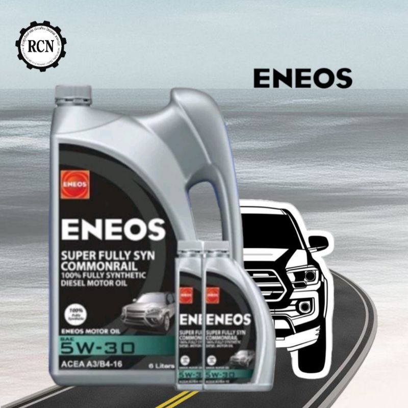 น้ำมันเครื่อง ENEOS 5W-30 ดีเซล สังเคราะห์100% 6+2 ลิตร