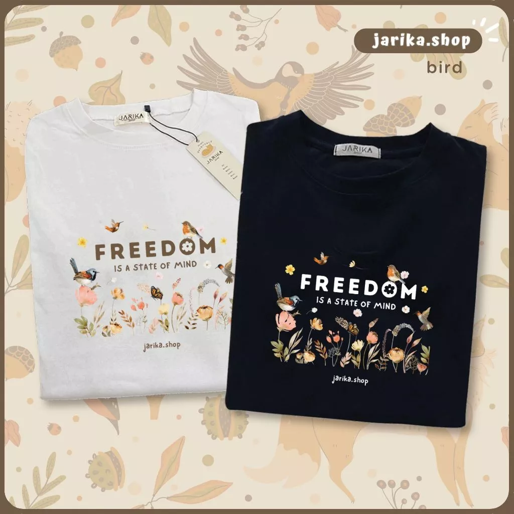 Jarikashop - เสื้อยืดลาย Bird ( งานป้าย.. Jarika ) ( จ233 )