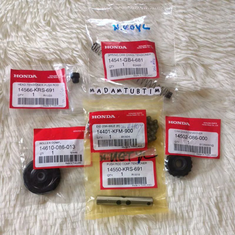 ชุดขับโซ่ราวลิ้น HONDA แท้ศูนย์ WAVE 100เก่าปี2002-2003 WAVE 100S ดรีมC100P/ดรีมC100N/ดรีมExces (88L)
