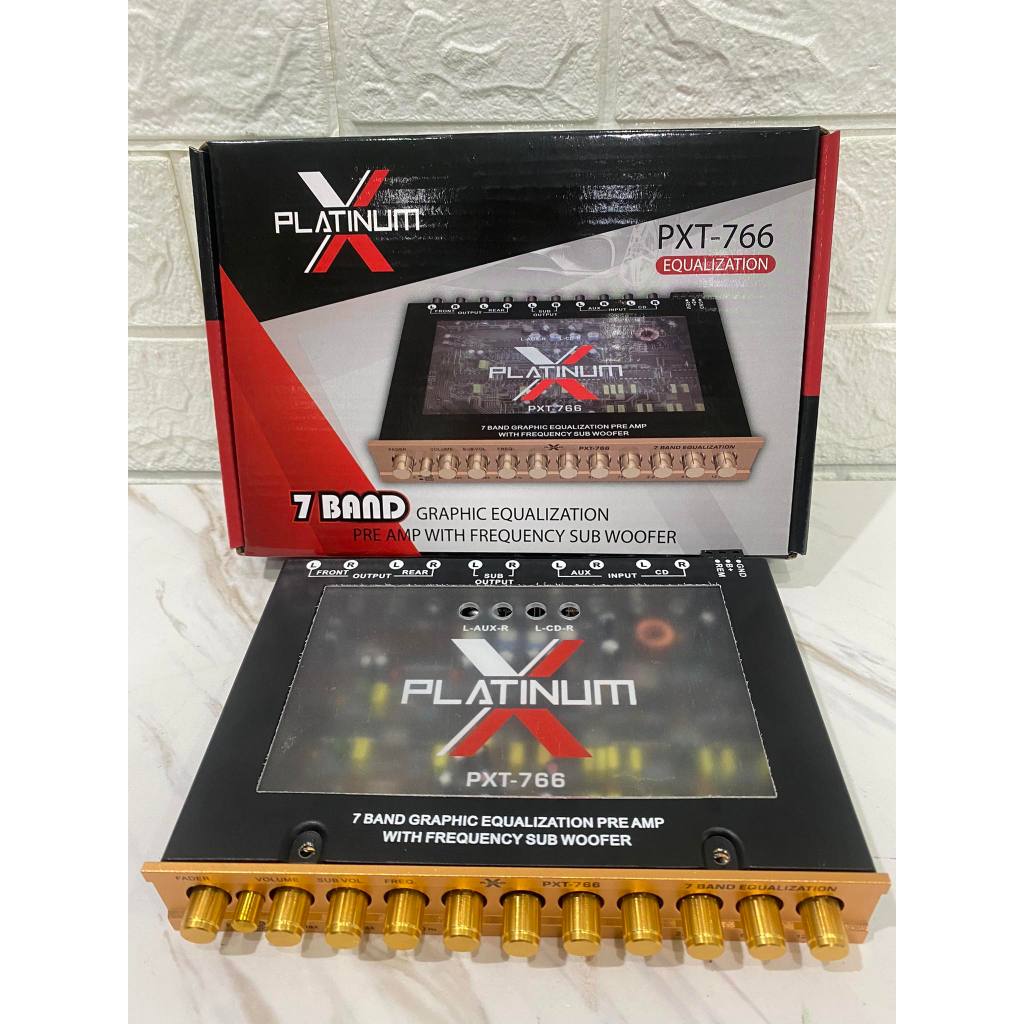 ปรีโมแท้7แบรน แยกซับอิสระ เบรนดังPlatinum-X​รุ่นPXT-766 คุณสมบัติสินค้วอลุ่ม2ชั้น ท้ายทิฟฟานี่ไอซีเบอรใหม่ทั้งชุด