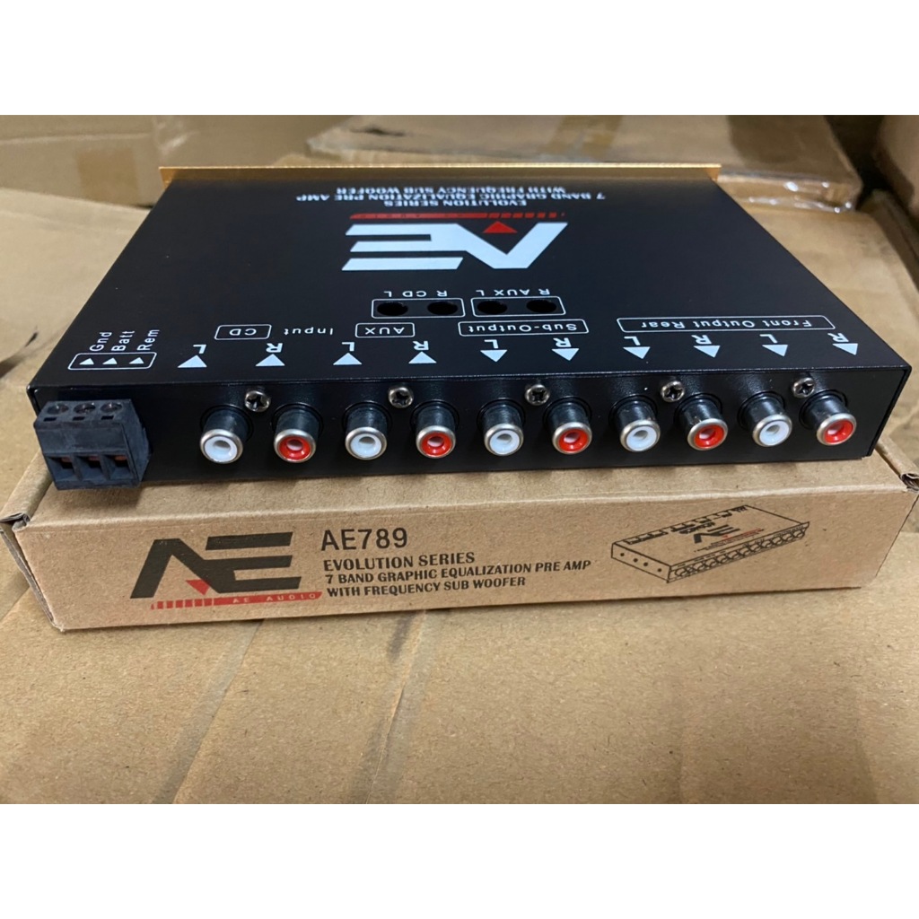 ปรีแอมป์เครื่องเสียงรถยนต์12V.DC 7แบรน ดีAE AE789 เสียงดี ปรีแอมป์ 7 band AE