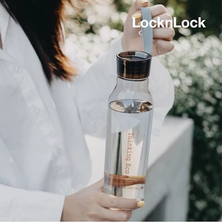 LocknLock ขวดน้ำดื่ม ECO BOTTLE 550 มล. รุ่น HLC644 ขวดน้ำพลาสติกแบบใส คุณภาพพรีเมียม พร้อมสายคล้อง