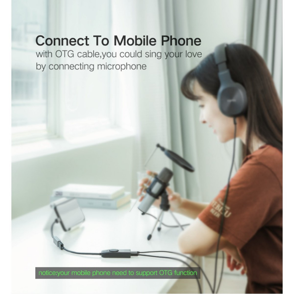 UGREEN รุ่น 40964 อะแดปเตอร์การ์ดเสียง USB to Jack แจ็ค 3.5 มม. หูฟังไมโครโฟน ประกัน 2ปี