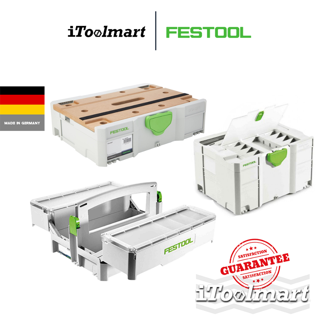 FESTOOL กล่องเครื่องมือ SYSTAINER T-LOC SYS มีหลายรุ่นให้เลือก