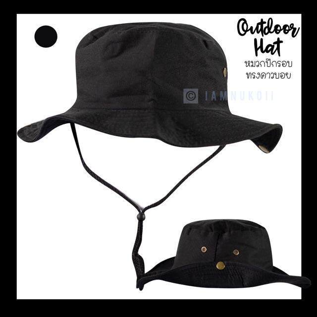ขายร้อน หมวกเดินป่า วินเทจ ผ้าคอตตอน ปีกกว้าง ปรับสายได้ Bucket hat กันแดด ตั้งแคมป์ ใส่ได้ทั้งชายหญิง - รูปที่ 6