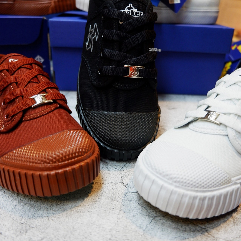 สินค้าพร้อมส่ง รองเท้านักเรียน ผ้าใบ Breaker รหัส 4x4