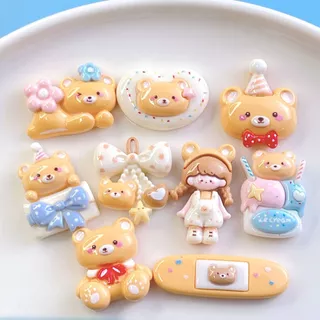 F002 เรซิ่นรวมแบบ ลายน่ารักๆ 3D (เรซิ่นเปล่า ไม่แถมตัวติด) งานเคลือบเงา ตกแต่งงาน DIY งานฝีมือ ส่งจากไทย