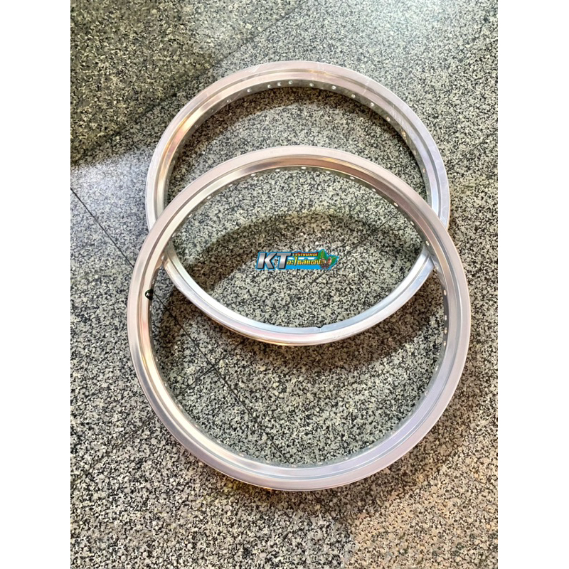 ล้ออาก้อน AKRONT MORAD SPAIN ทรงA สีเงิน ขนาด1.4 ขอบ17 งานเลเซอร์ งานสวยเนียน