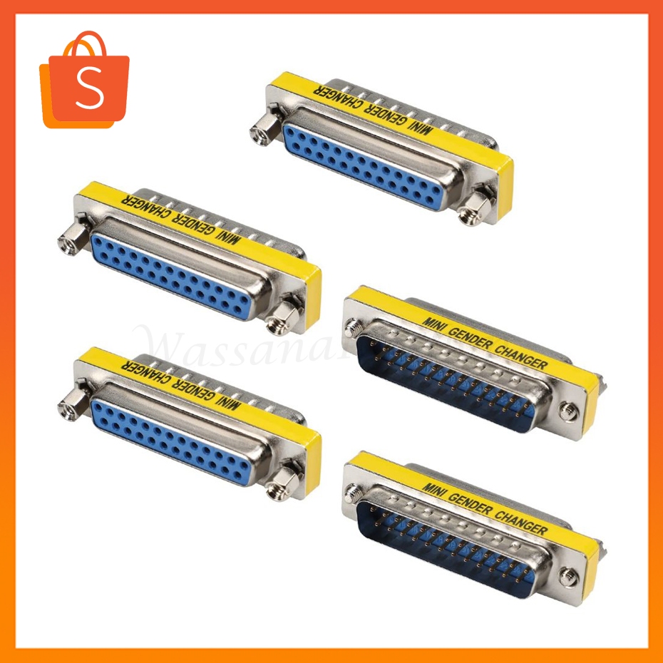 หัวแปลง DB25 (25พิน) Parallel ผู้-ผู้ / เมีย-เมีย / ผู้-เมีย พาราเรียล Multicord Adapter Metal Gender
