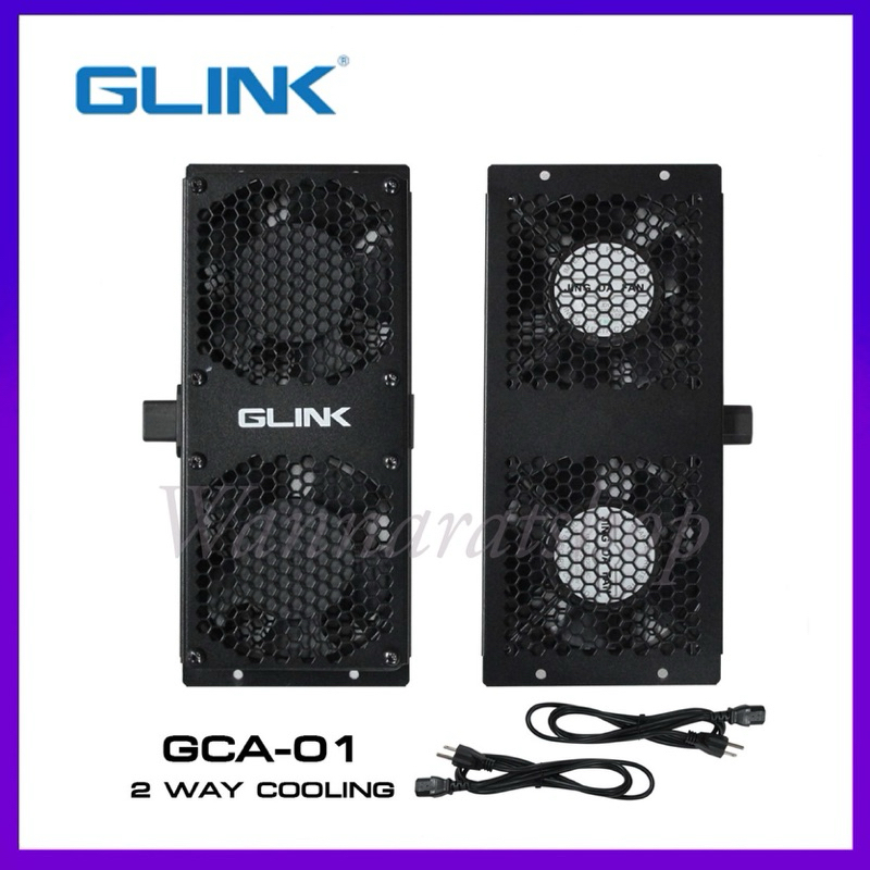 Glink GCA-01 2way Cooler fan for Rack Cabinet 12CM 220V พัดลมสำหรับตู้แร็ค