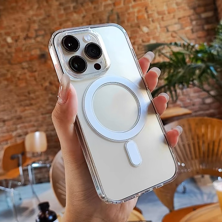 เคสมือถือ แม่เหล็ก เคสใส สำหรับไอโฟน Case for iPhone 15 14 13 12 11 Pro,ProMax 6,7,8,6s,6Plus,7Plus,8Plus XS เคส เคสมือถ