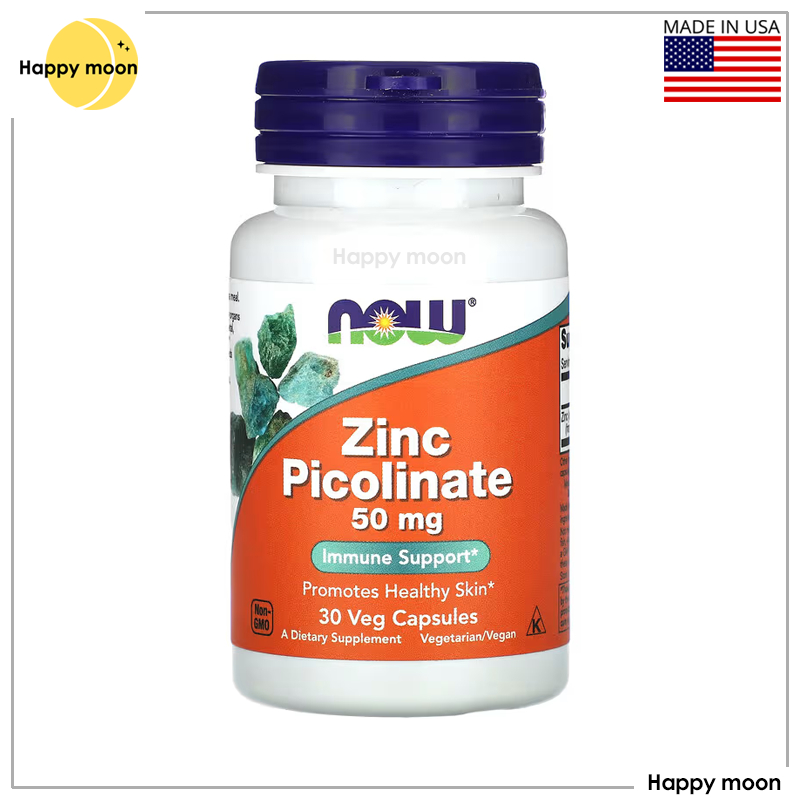 NOW Foods, Zinc Picolinate, 50 mg, 30 Veg Capsules