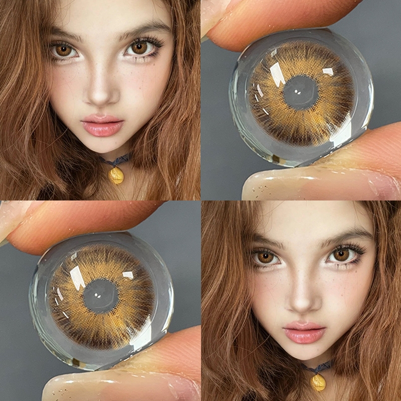 【0°-600°】Midroo เลนส์สไตล์ประจำวัน ตาประกาย บิ๊กอาย Pattaya Brown / Black / Grey / Green 14.20mm