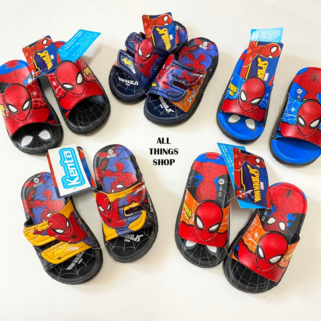 KENTA รองเท้าแตะเด็กแบบสวม SPIDER MAN KENTA เลือกลายได้