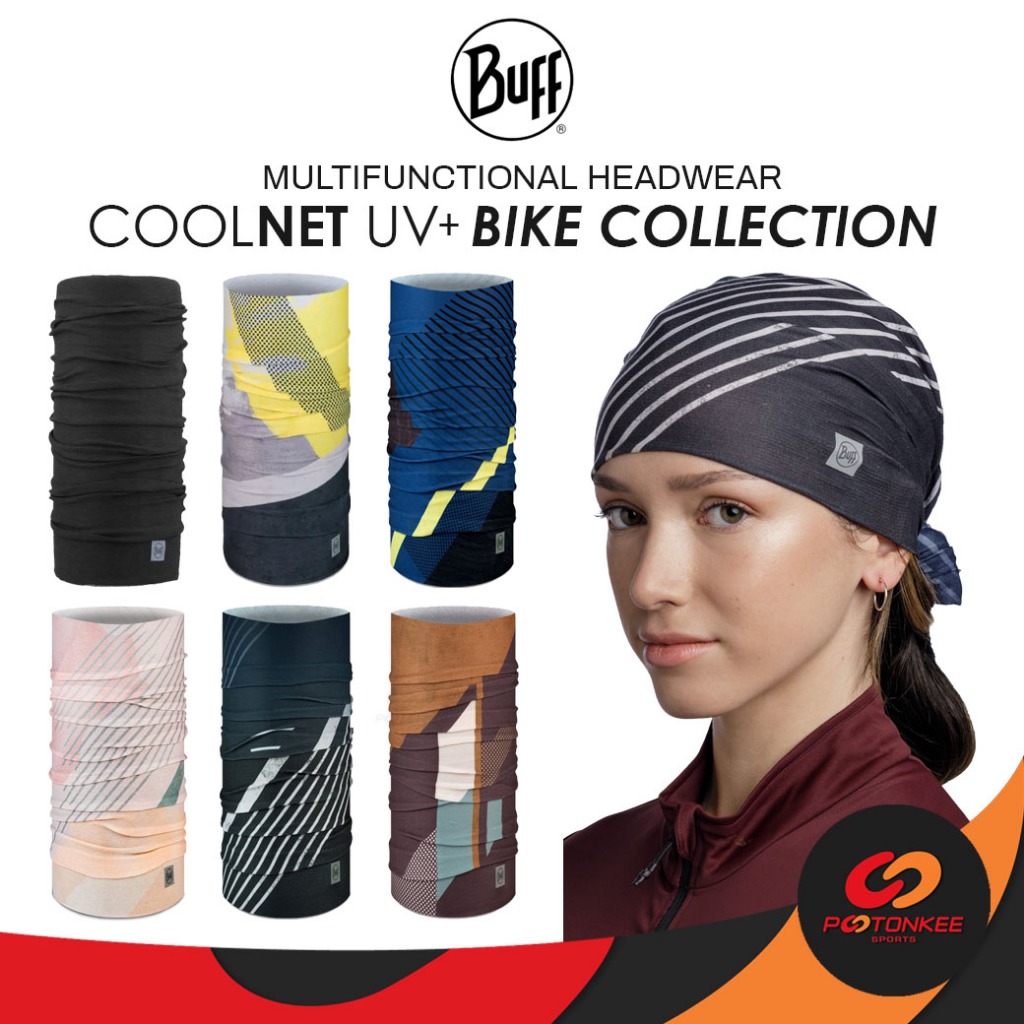 Pootonkee Sports BUFF COOLNET UV+ Bike Collection ผ้าบัฟ กันแดด กันฝุ่น น้ำหนักเบา เย็นสบายไม่ร้อน