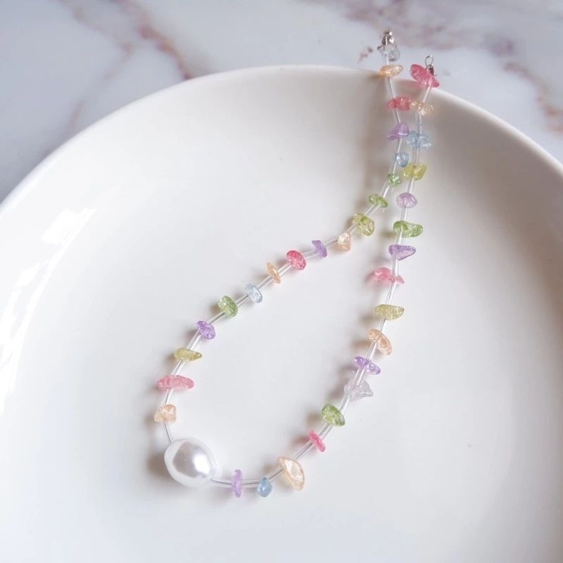 Ss17 สร้อยคอลูกปัด สร้อยคอหินธรรมชาติ หลายแบบมาก พร้อมส่งค่า