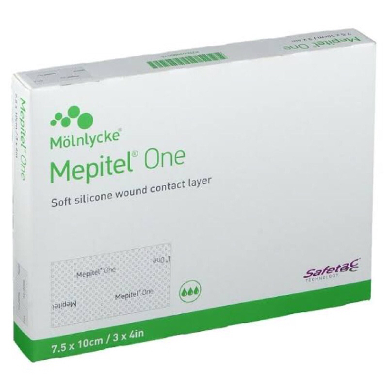 Mepitel One แผ่นตาข่ายซิลิโคน รองแผล ช่วยให้ไม่ติดแผล (ราคา1 แผ่น)