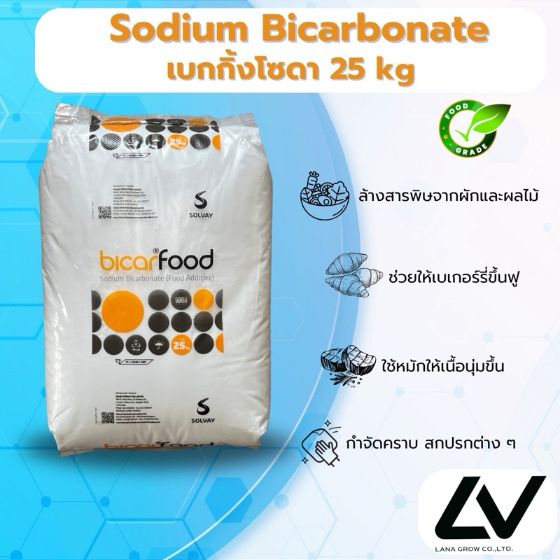 Sodium bicarbonate เบกิ้งโซดา SOLVAY 25kg