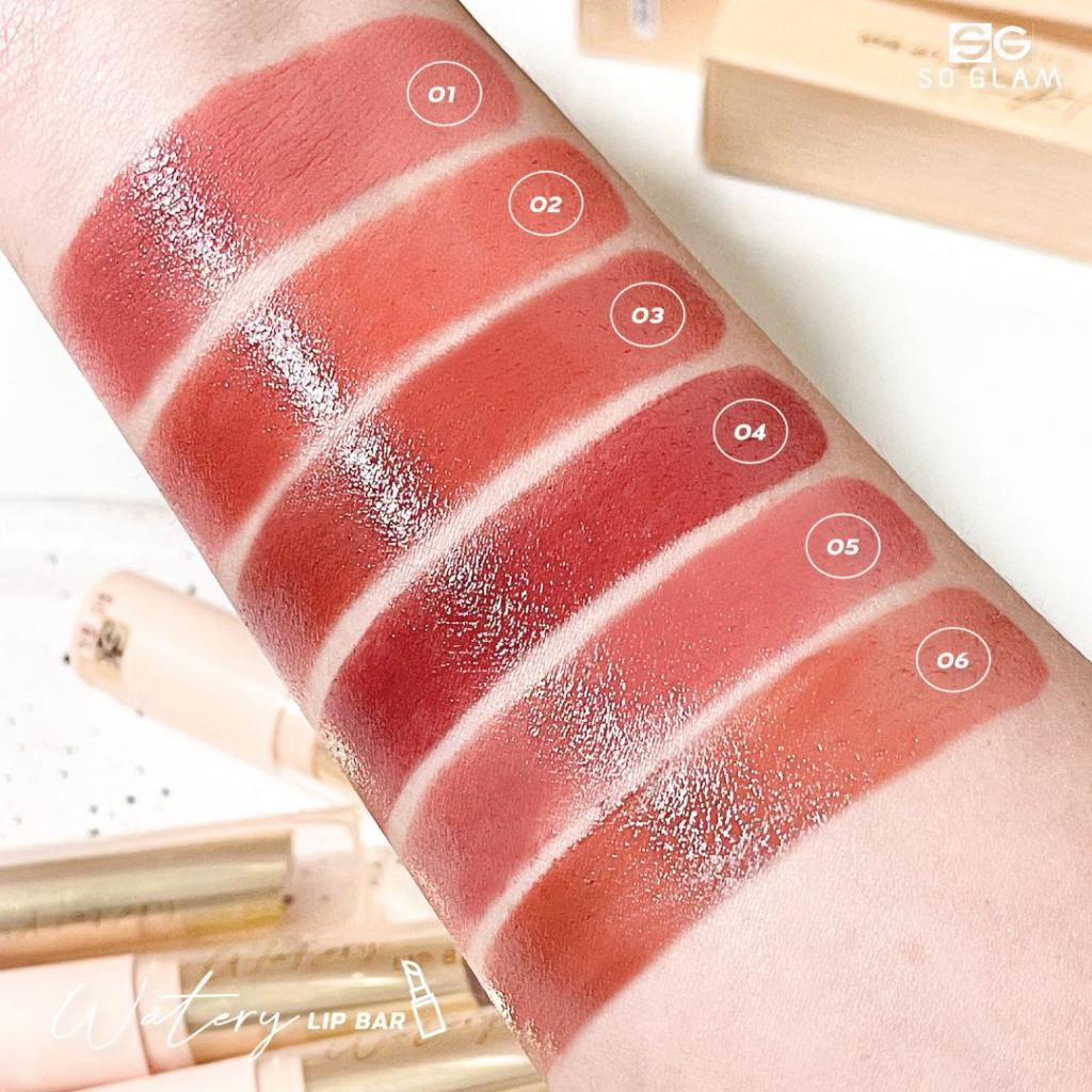 So Glam Watery Lip Bar โซ แกลม ลิปสติกเนื้อกลอสฉ่ำแบบแท่ง — صورة 4