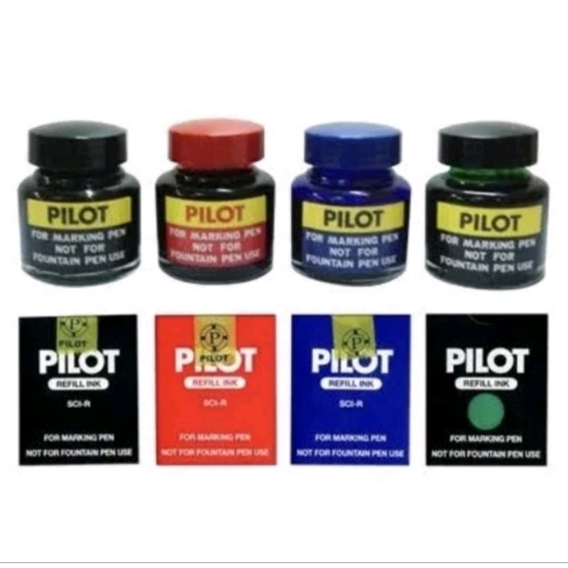 (ยกโหล) หมึกเติมปากกาเคมี Pilot แพ็ค12ขวด