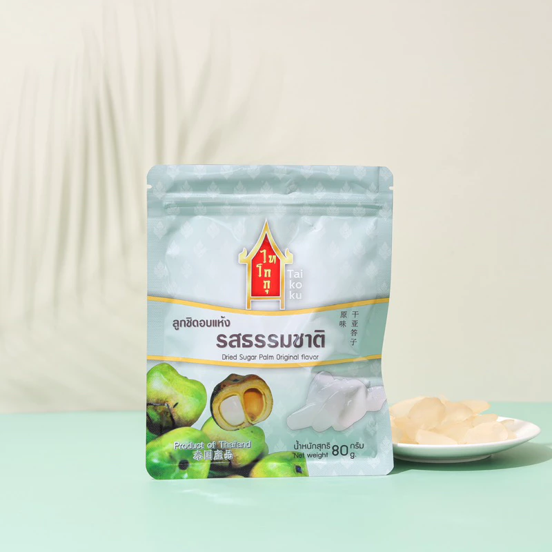 ลูกชิดอบแห้งไทโกกุ รสธรรมชาติ (Premium Grade) 80กรัม หวานน้อย อร่อยแบบธรรมชาติ