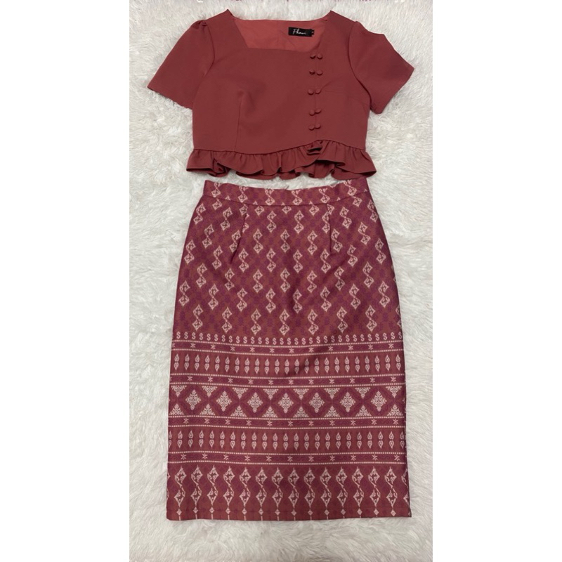 ขายแล้วค่ะ💖phawi ผ้าไทย size m 💖