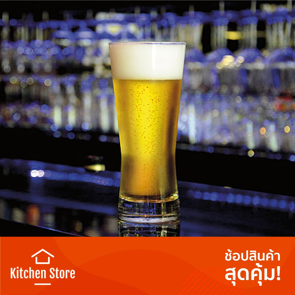 แก้วเบียร์ ทรงสูง Metro 400 ml. ดีไซน์สวย แข็งแรง สำหรับใส่เบียร์ น้ำผลไม้ นม หรือเครื่องดื่มเย็นอื่นๆ