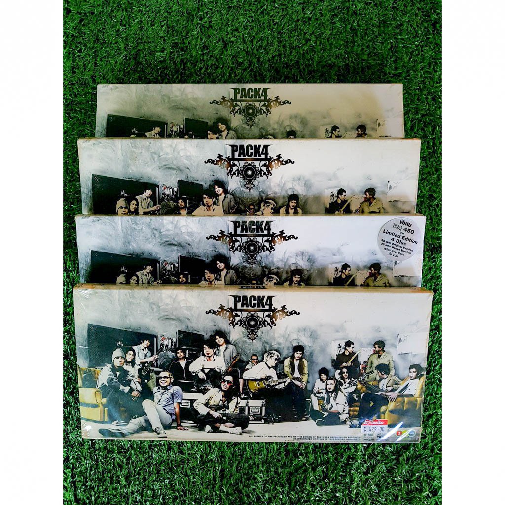 CD แผ่นเพลง (สินค้ามือ 1) PACK 4 มีกล่อมสวม มี 4 แผ่น Vol.1+Vol.2 (รวม 26 เพลง) Potato AB Normal Cla