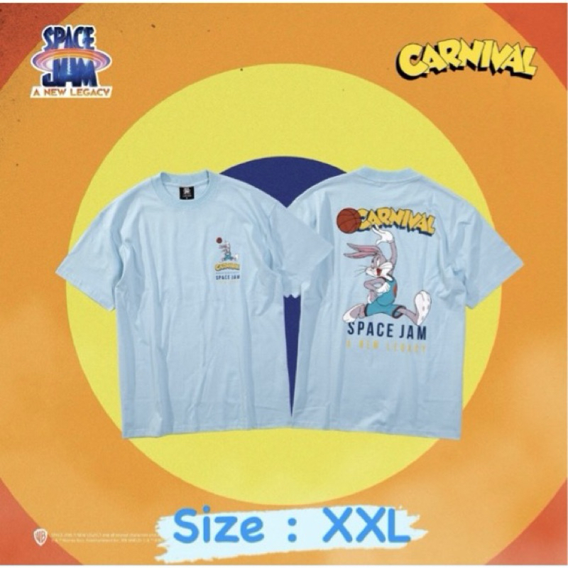 Carnival X Space jam TEAM BUGS BUNNY T-Shirt Blue พร้อมส่ง✅