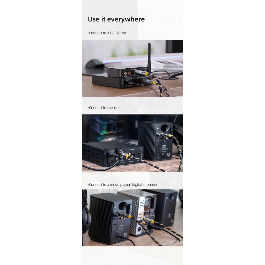 [-ประกันศูนย์ไทย-] FiiO LR-RCA5 สาย RCA Digital Audio Coaxial สำหรับเครื่องเสียง ราคา ถูกที่สุด ดีลบีเคเค แกลเลอรีภาพที่ 8