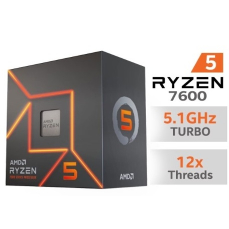 CPU (ซีพียู) AMD RYZEN 5 7600 3.8GHZ (SOCKET AM5) 6C | 12T