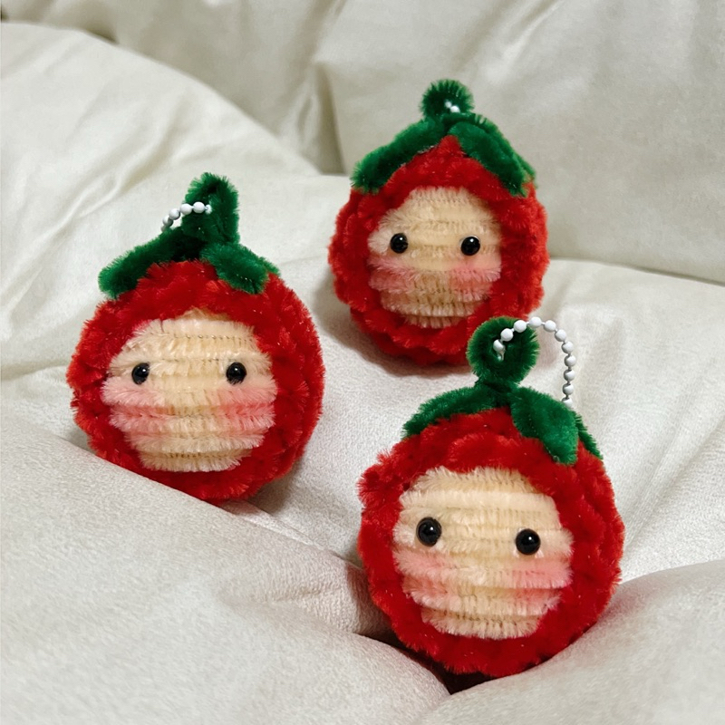 มะเขือเทศ 🍅 - พวงกุญแจ tomato keychain - handmade