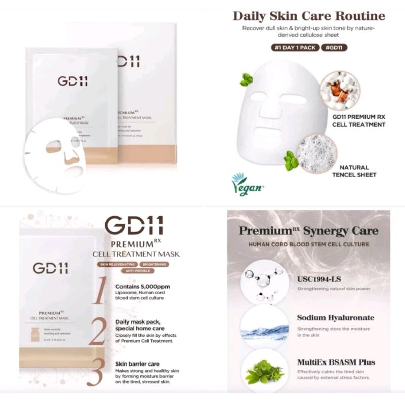 มาร์คหน้าเด็ก​ ชะลอวัย Gd11 Premium RX Treatment Mask