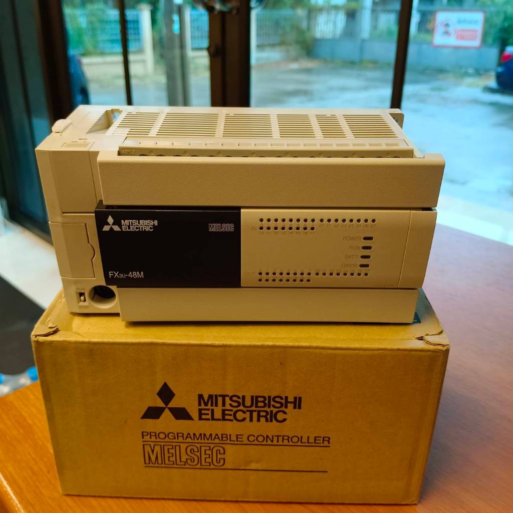 FX3U-48MR/ES PLC, FX3U Base Unit AC 100-240 V; 24 inputs DC 24 V; 24 relay outputs