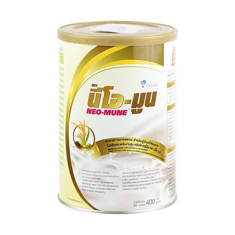 Neomune 400g กลิ่นข้าวญีปุ่น นีโอมูน 400 กรัม สำหรับผู้ป่วยที่ต้องการโปรตีนและพลังงานสูง