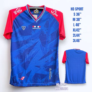 เสื้อกีฬาพิมลาย ถูก7 คอวีราคาถูก ทรงตรง สินค้าพร้อมส่ง