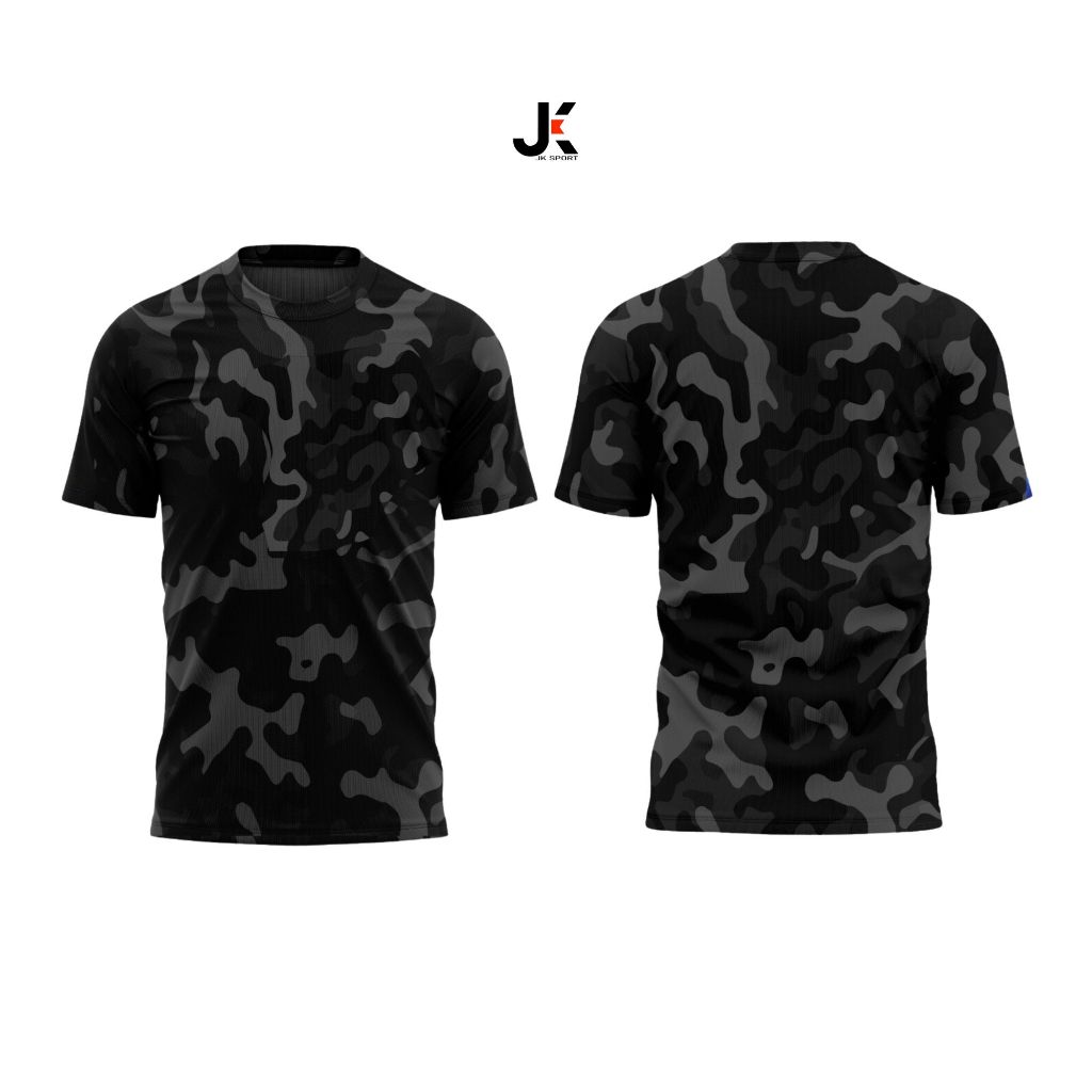 jk sport camo shirt เสื้อกีฬาพิมพ์ลายพราง เบาสบาย แห้งไว ระบายอากาศได้ ทุกเพศ