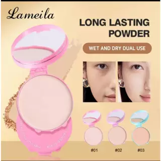 C.241.LAMEILA แป้งพัฟผสมรองพื้น 5214 คุมมัน เนื้อแมท เบลอรูขุมขน เนื้อเนียนละเอียด บางเบา เกลี่ยง่าย