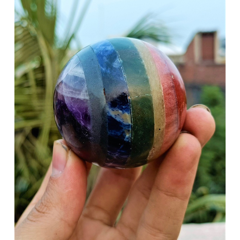 40-60MM Seven Chakra Sphere | Seven Chakra Ball | Gemstone Sphere Bulk | Crystal Sphere | Bulk Cryst