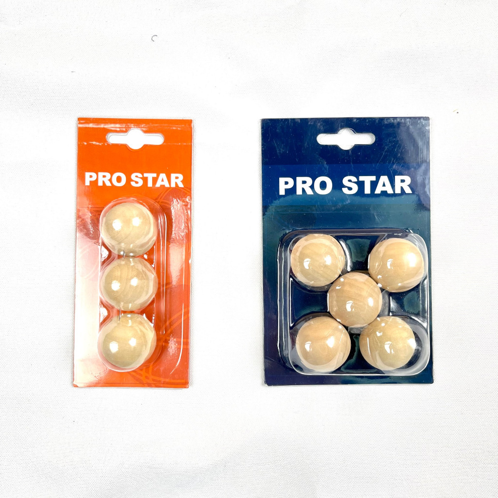 (พร้อมส่ง)ลูกเป้า ลูกแก่นเปตองแบบไม้PROSTAR แบบแพ๊ค 3ลูก / 5ลูก