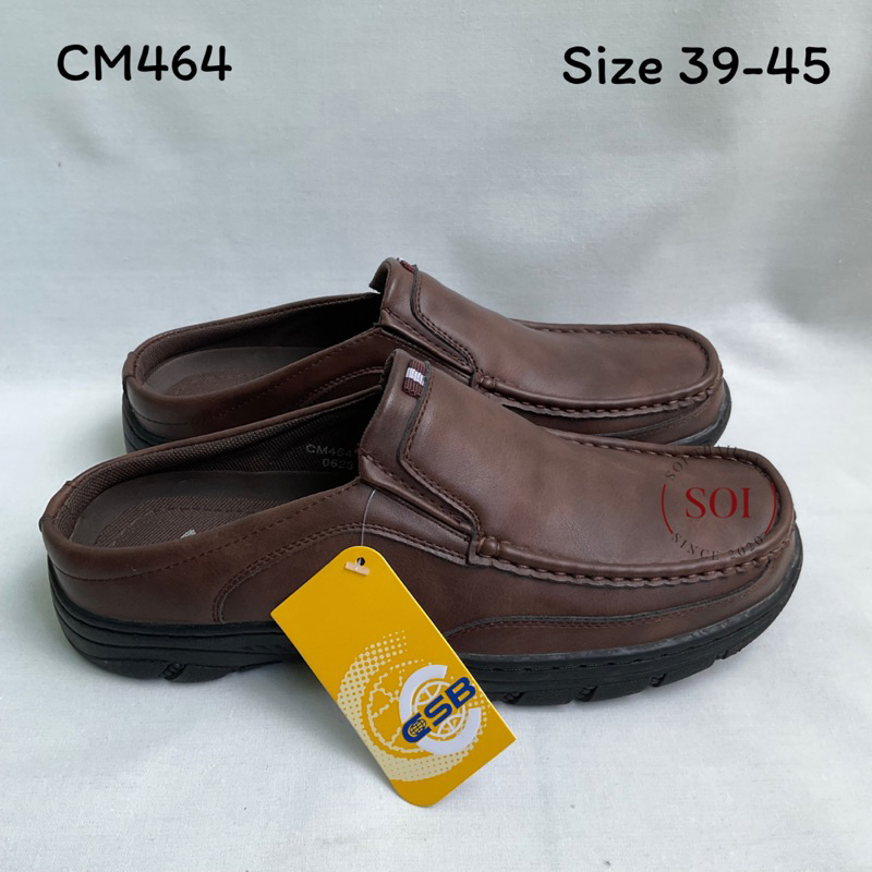 รองเท้าหนังแบบเปิดส้น รองเท้าเปิดส้น CSB รุ่น CM464 ไซต์ 40-45