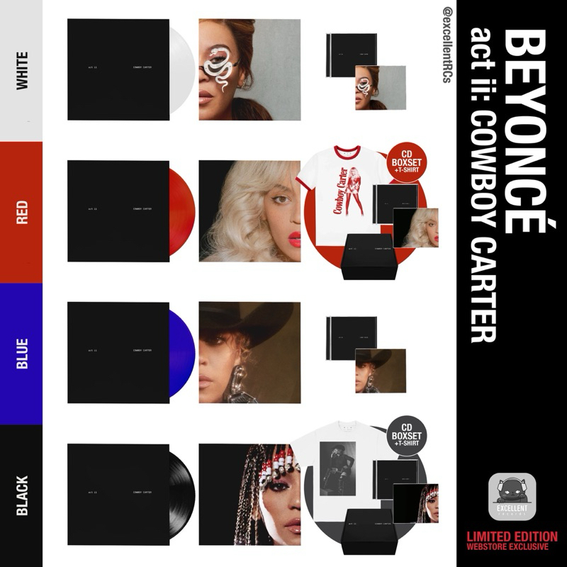 ✈️ พร้อมส่ง แผ่นเสียง : BEYONCE - COWBOY CARTER LIMITED EDITION COVER VINYL