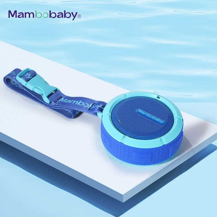 ลำโพงบูทูธลอยน้ำ Mambobaby ลำโพงกันน้ำ B744 Speake -Blue