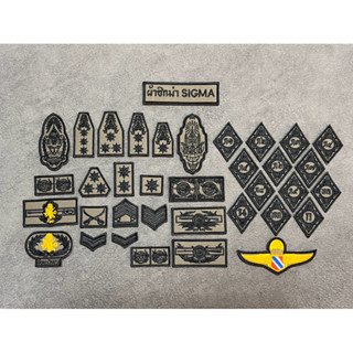 ป้ายผ้าซิกม่าแท้100% ป้ายเครื่องหมายต่างๆ สำหรับชุดสายตรวจปั…